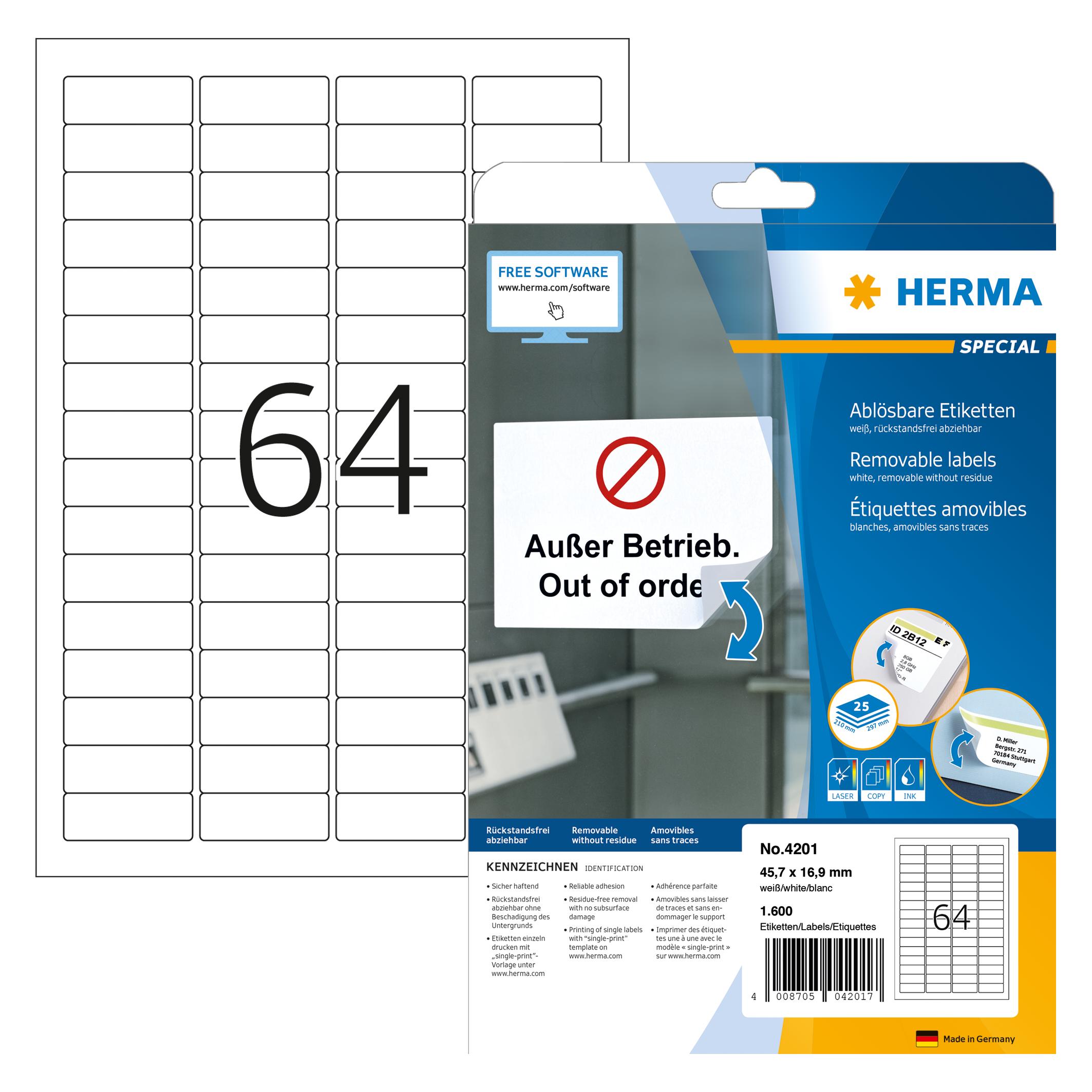 Herma Sichtreiter Etiketten A4 (4201)