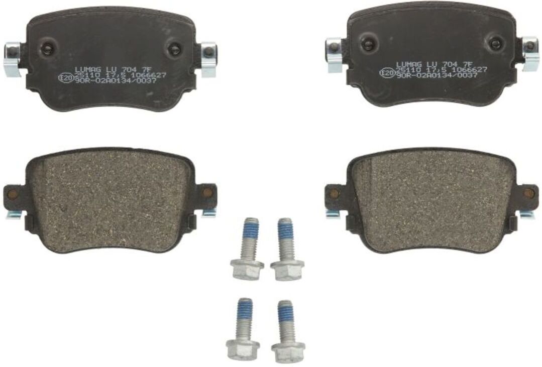 Bremsbelagsatz BRECK 25110 00 704 10, Hinten