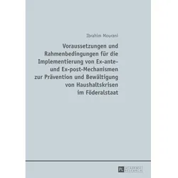 Voraussetzungen und Rahmenbedingungen für die Implementierung von Ex-ante- und Ex-post-Mechanismen z, Fachbücher von Ibrahim Mourani