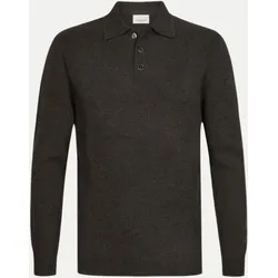 Strick-Poloshirt Langarm Braun L