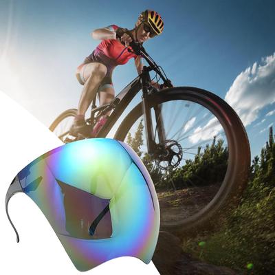 DynamicDeals Windproof Cycling Goggles Mask For Full Face Motorcycle & Mountain Biking green