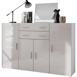 HIGHBOARD Aron Fronten in Sandgrau Hochglanz