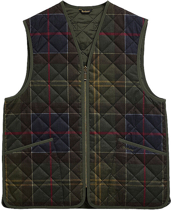BARBOUR Steppgilet ICONS TARTAN  dunkelblau   XXL XXL