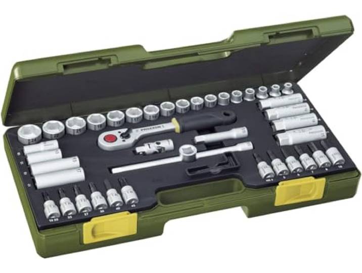 PROXXON 2223282 - Estuche industrial 3/8\ 44 pcs\, Noir