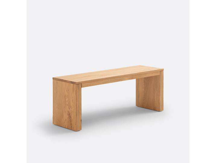 LA REDOUTE Banc 2 personnes, en chêne massif, VOVA Beige Chêne