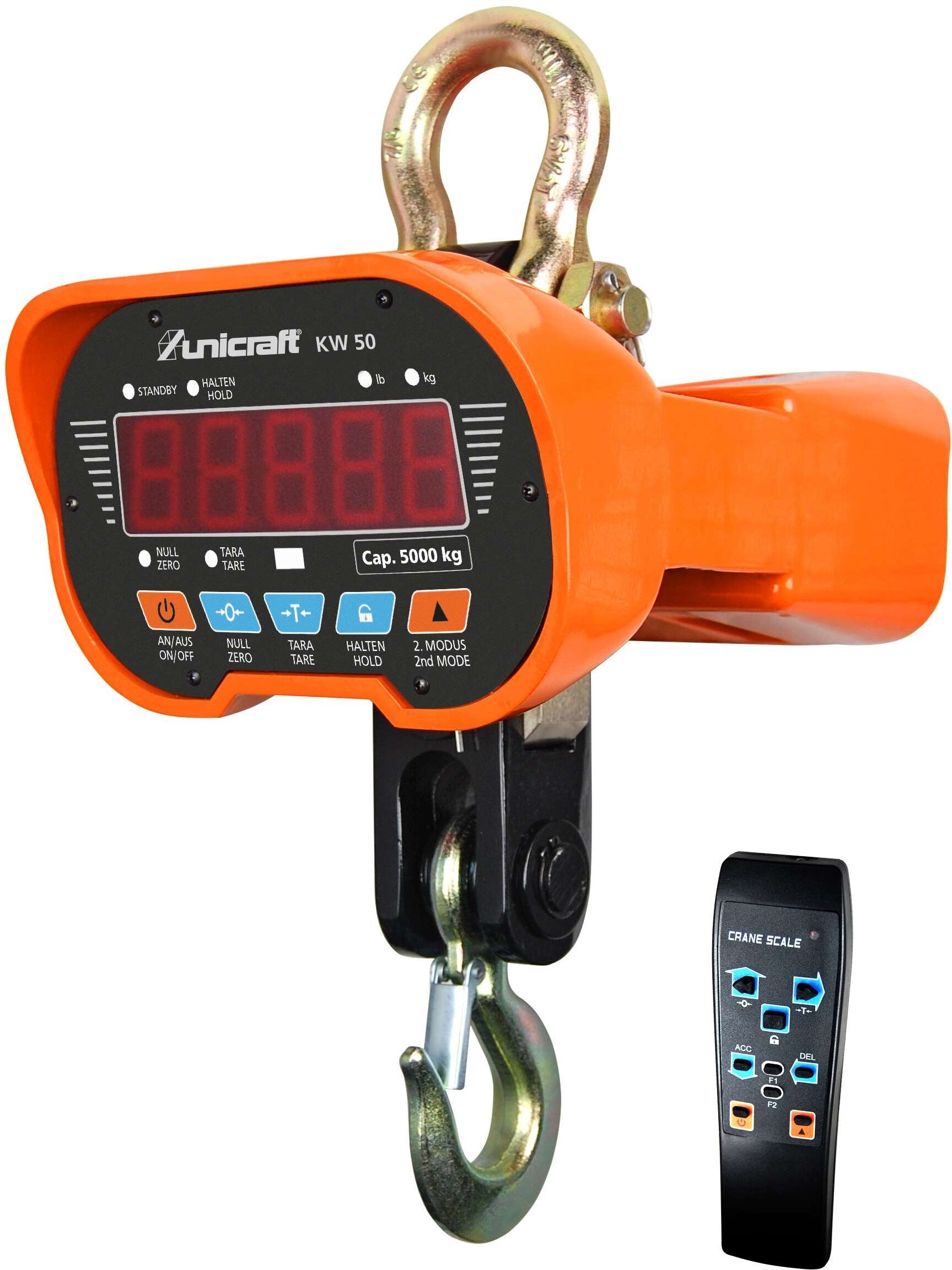 Unicraft KW50 Bilancia elettronica per carichi sospesi Portata 5 ton
