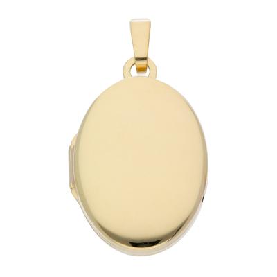 Kettenanhänger ADELIA´S "585 Gold Medaillon Anhänger", gold, Schmuckanhänger, Damen, Gold, Kettenanhänger, Goldschmuck für Damen