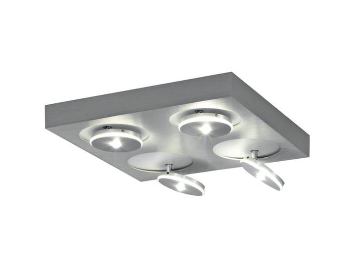 Escale Spot Spot it Aluminium geschliffen Aluminium 910 lm Dimmbar B 40 cm - LED - Lichtfarbe: Extra warmweiss - LED Energiesparlampen