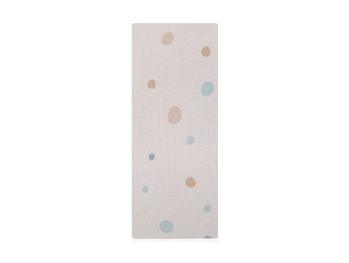 Tapis de yoga enfant pois bleu 62x160cm