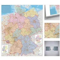 STIEFEL Eurocart Wandkarte »Deutschland politisch zum Pinnen« 80 x 105 cm mit Wandhalterung