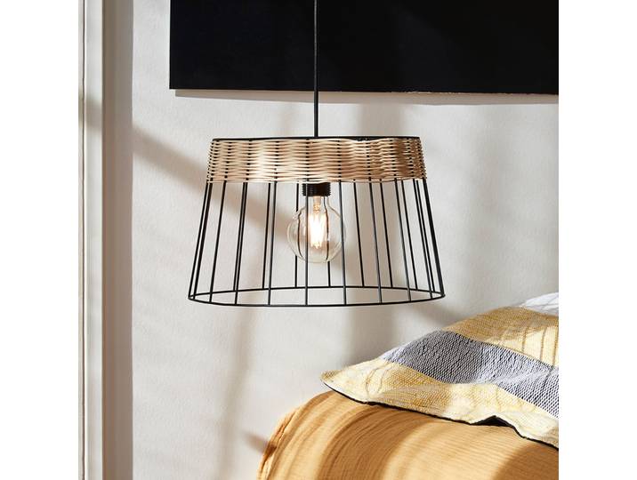 Suspension Indah noire Ø 35 cm - COREP SAS - Salon / séjour - Métal - Avec abat-jour