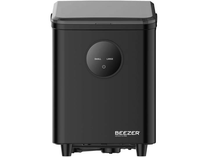 RITTER Elektrischer Eiswürfelbereiter IceCube mini, kompakt & tragbar, leise & effizient , schwarz, B:18,5cm H:27,5cm T:30,5cm, Eiswürfelbereiter, Schnelle Eiswürfel für zuhause, Eiswürfel in 8 Minuten, Elektrischer Eiswürfelbereiter