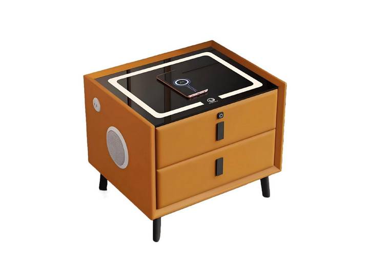 Xlmoebel Nachttisch Smart Table Ladeschublade mit USB-Anschlüssen und modernem Design (1-St., Smart Table), Hergestellt in Europa