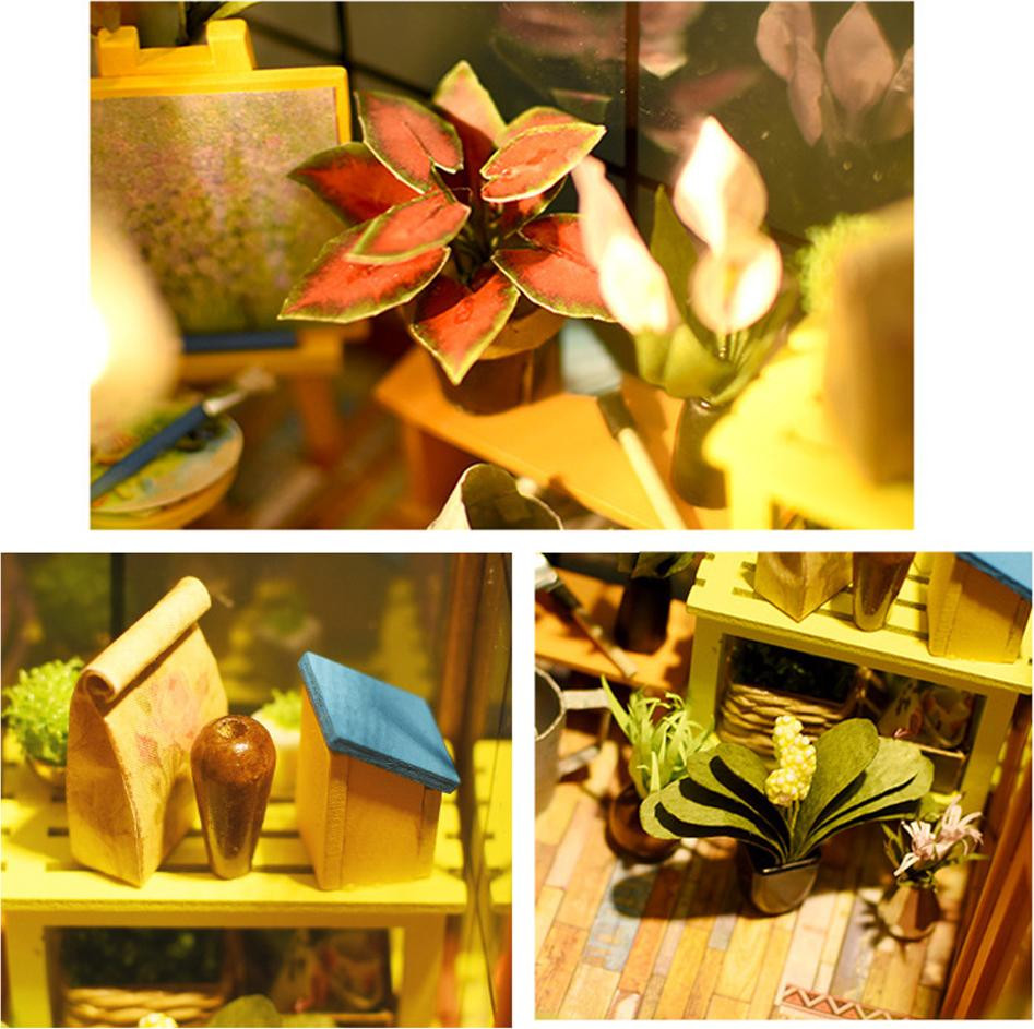 Cocosity Zelfbouw houten poppenhuis miniatuurhuismodel assembleerkist voor decoratie