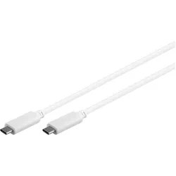 MicroConnect USB-C Gen2 cable, white. 3m (3 m, USB 3.2 Gen 2), USB Kabel
