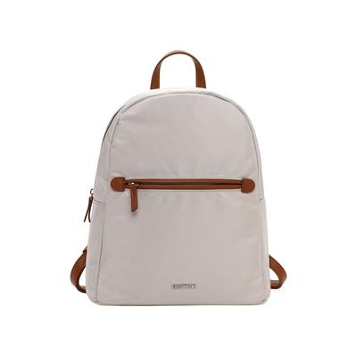 Rucksack EMILY & NOAH "Rucksack E&N Jarina", Damen, Gr. B/H/T: 27cm x 31cm x 13cm, beige (beige 400), Polyester, Rucksäcke Rucksack