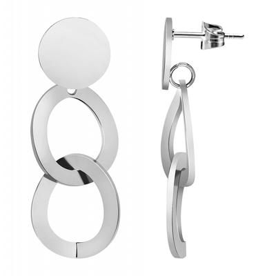 Paar Ohrstecker ADELIA´S "Damen Ohrstecker aus Edelstahl", silber, Ohrringe, Damen, Damen, Edelstahl