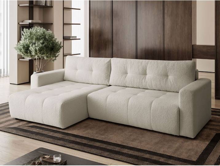 Kaiser Möbel Ecksofa VIENNA - Stil, Komfort und Funktionalität - ECRU LINKS