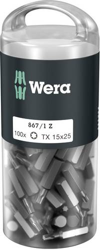 Wera 05072447001 867/1 Z TORX DIY 100 SiS TX-Bit Antrieb: 1/4 (6.3 mm) Abtrieb: TX TX 15 25mm