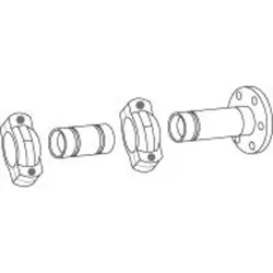 Buderus Anschluss-Set Sole/Heizung hinten für WPS72.2–80.2 HT