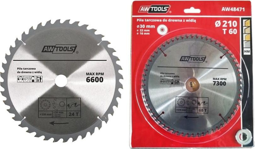 AWTOOLS Widia cirkelzaagblad 300 x 30/22/16 x 60 tanden