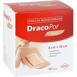 Dracopor Wundverband 8x10 cm steril hautfarben