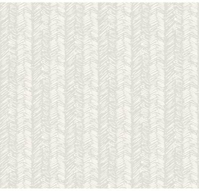 York Wallcoverings Fractured Herringbone Light Grey Wallpaper