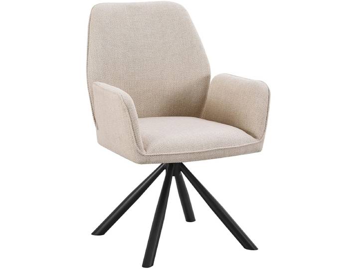 Stuhl GLEN Stoff beige drehsitz