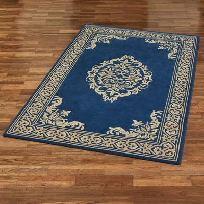 Touch of Class "Dynasty Rectangle Rug, 5'3"" x 8', Sapphire"