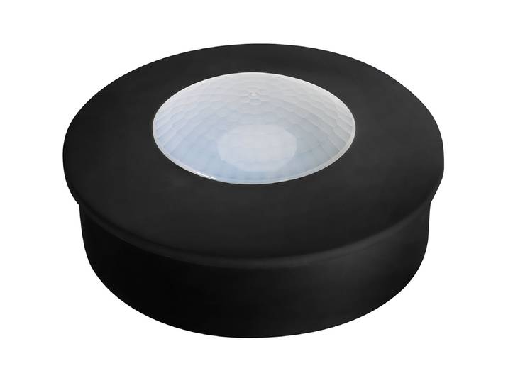 Bewegingssensor PIR - Kozolux - 6m - Max 300W - 360D - Opbouw - Rond - Zwart