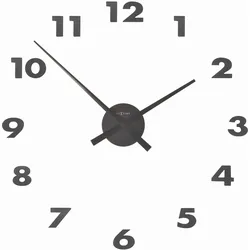 Wanduhr Small Hands Schwarz Ø ca. 48cm