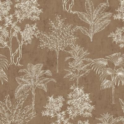 Galerie Wallcoverings Zen Collection Floating Foliage Metallic Sheen Finish Non-woven Wallpaper Roll