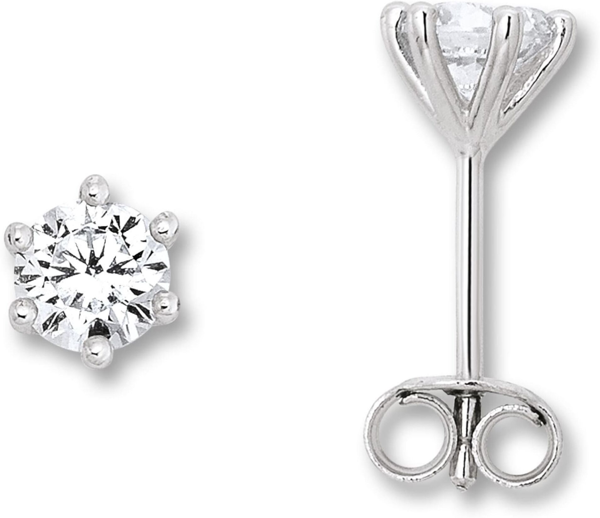 Paar Ohrstecker ONE ELEMENT "Zirkonia Ohrringe Ohrstecker aus 925 Silber", silber, Ohrringe, Damen, Damen, Silber 925 (Sterlingsilber), Kleines Statement – persönlich, stilvoll, alltagstauglich