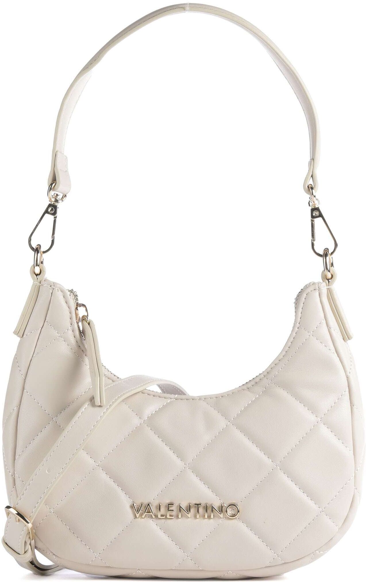 Valentino Bags Ocarina Schultertasche aus Leder, beige