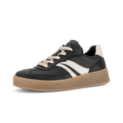 Sneaker GABOR "Sneaker low", Damen, Gr. 44, schwarz, Schuhe Sneaker