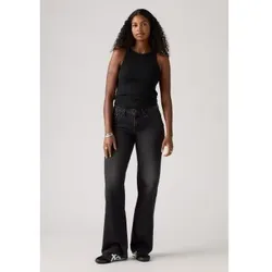Levi's für Damen. A5566-0027 Schwarze, locker sitzende Low-Rise-Jeans (27/32), Lässig, Baumwolle, Denim