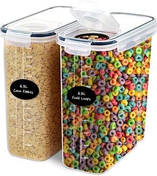 DWËLLZA KITCHEN DWELLZA KITCHEN Extra Large Food Storage Cereal Containers - 2 Pack