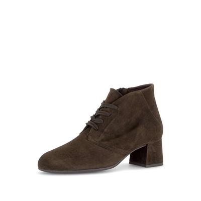 Schnürstiefelette GABOR "Schnürstiefelette", Damen, Gr. 35,5, braun, Schuhe Schnürstiefelette