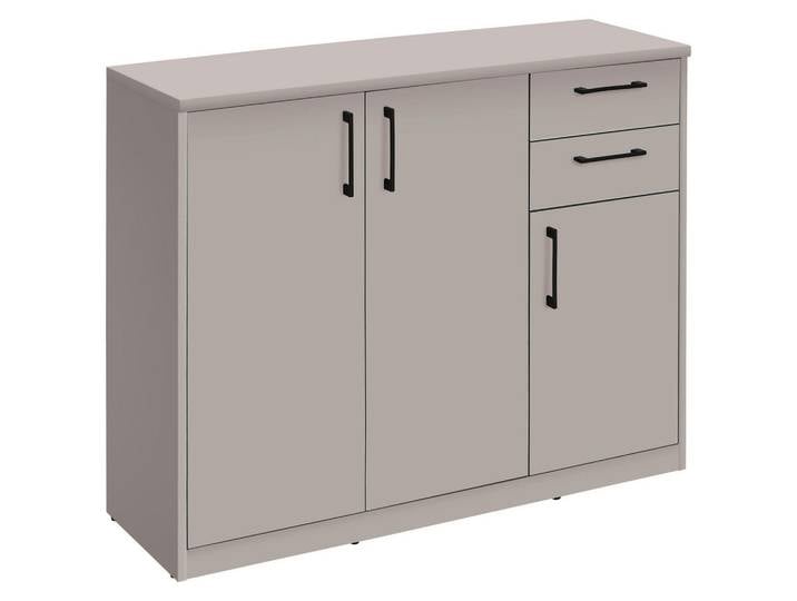 Xora Kommode, Kaschmir, 3 Fächer, 2 Schublade(n) Schubladen, 106x84x36 cm, Typenauswahl, Wohnzimmer, Kommoden & Sideboards, Kommoden
