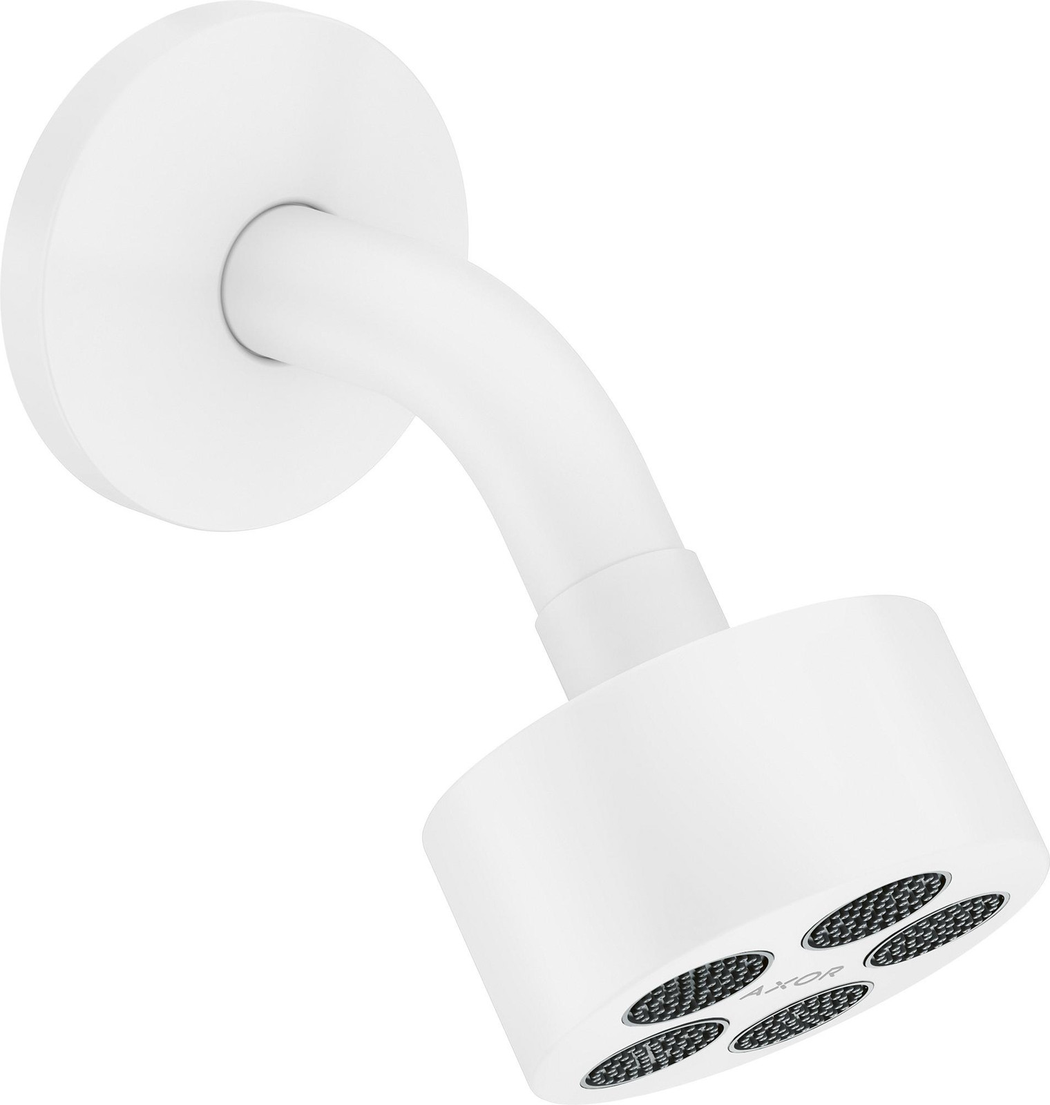 Hansgrohe Axor One 75 douchekop met douchearm, 1 jet, EcoSmart, matwit