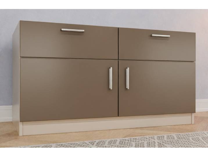 TV-Möbel nach Maß - RAL 7006 Beigegrau - 65x120x62cm - Individuell konfigurieren
