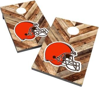 Skip's Garage Cleveland Browns 2x4 Cornhole Bag Toss