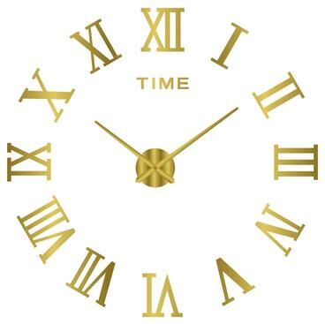 Inspired Living Modern Large Wall Clock DIY Acrylic Mirror Quartz Wall Decor 2d 16 Inch (40cm) 033g