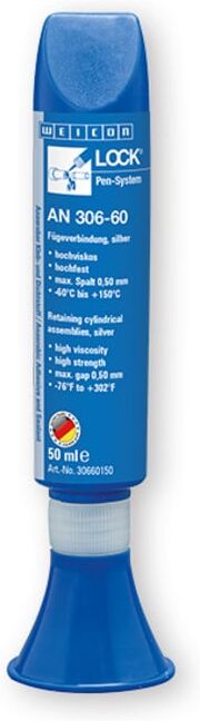 WEICONLOCK® AN 306-60 Fügeverbindung, für die Reparatur von Passungssitzen, hochfest, 50 ml, silber (30660150)