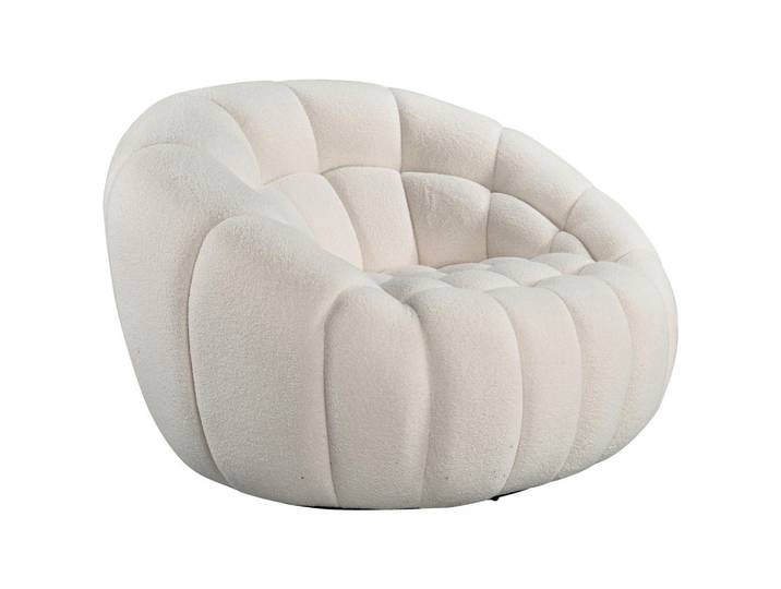 Carryhome Sessel, Creme, 114x77x104 cm, erweiterbar (Typenauswahl), Sitzfläche 360° drehbar, Wohnzimmer, Sessel, Sonstige Sessel