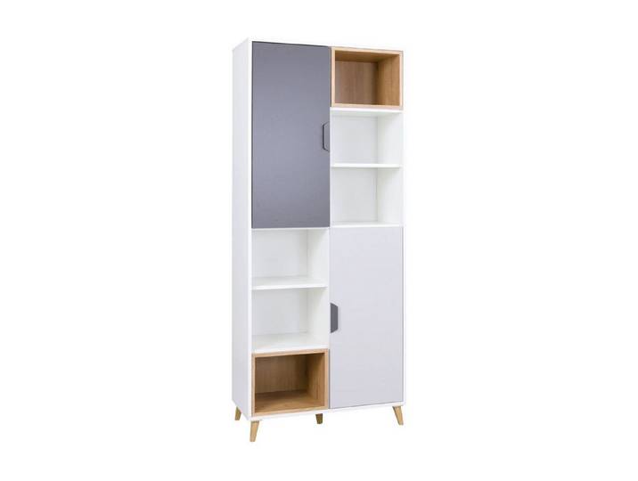 ROYAL24_MARKT Standregal Joker Hochregal 80 cm mit 2 Türen