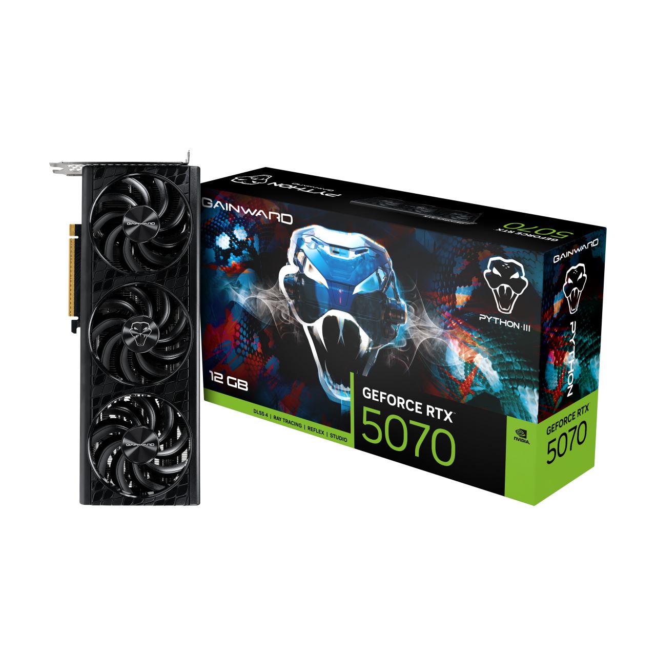 12GB Gainward GeForce RTX 5070 Python III Aktiv PCIe 5.0 x16 (Retail)