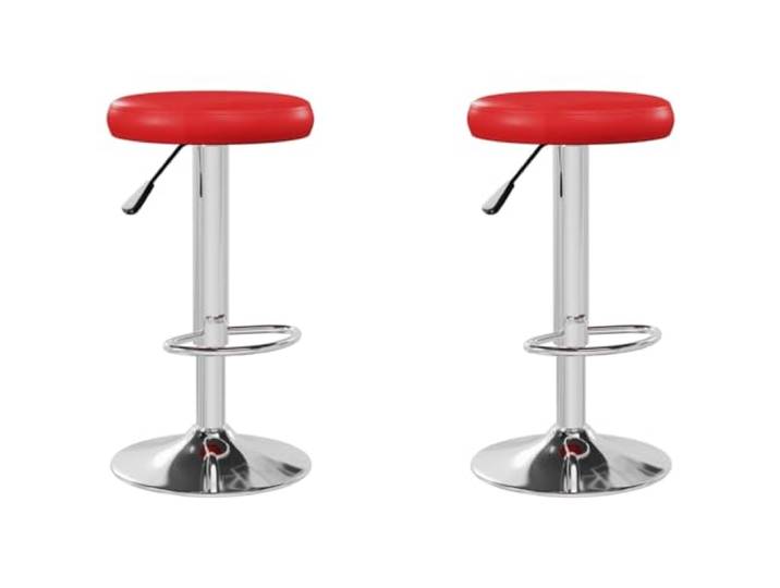 vidaXL Barstoelen 2 st kunstleer rood