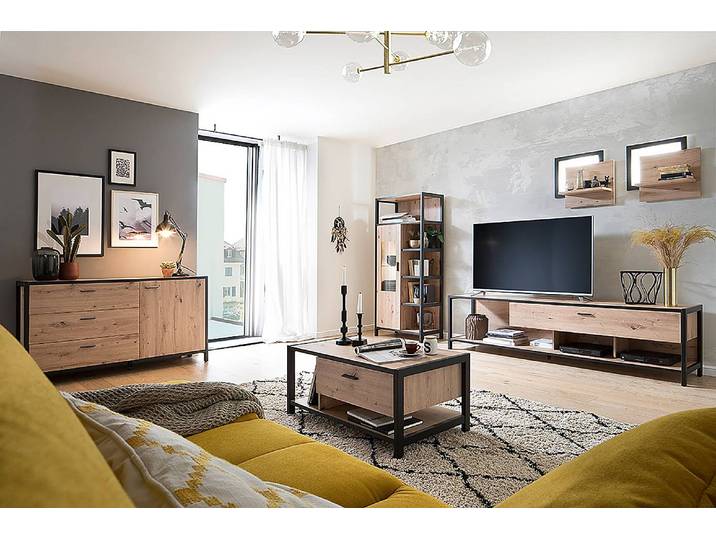 Schrank 76 x 172 x 40cm Braun