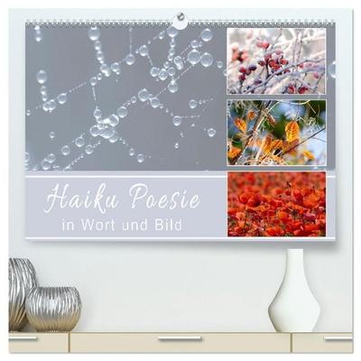 Haiku Poesie in Wort und Bild (hochwertiger Premium Wandkalender 2027 DIN A2 quer), Kunstdruck in Hochglanz